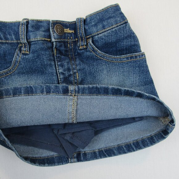 The Children's Place Denim Skort Toddler Girl's Size 4T Snap Button Closure - Picture 2 of 7